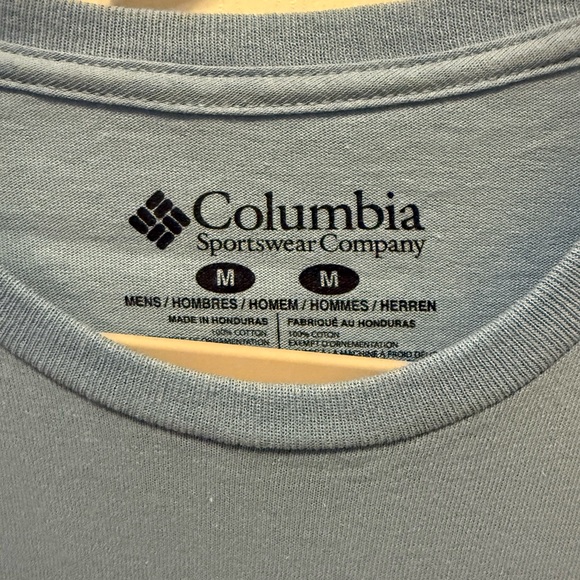 Columbia Men's Sky Blue Long Sleeve Tee - Picture 5 of 6